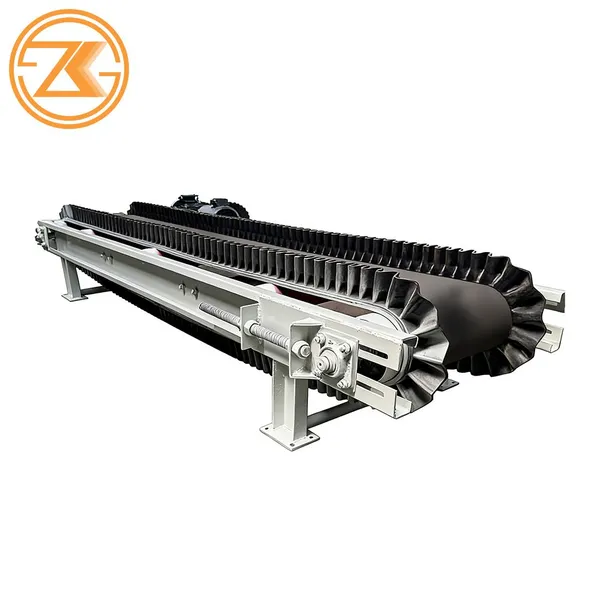 Heavy Duty Rubber Belt Conveyor Large Loading Capacity Belt Convey Equipment For Mine Cement Plant photo-4