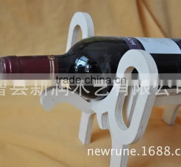 Wooden Animal Shape Wine Rack for 1 Bottle Wholesale, Exclusive Design Tailored Crane Wood Wine Rack photo-3