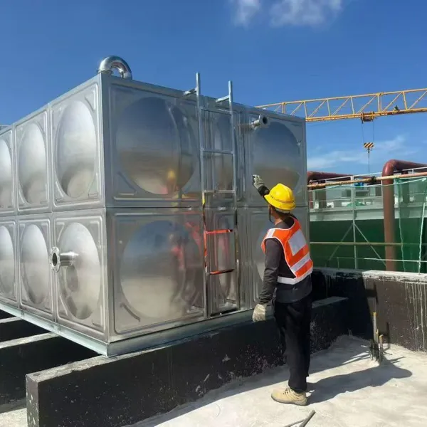OEM Porcelain Enamel Steel Panel Type Water Tank for Chemical Resistant Storage