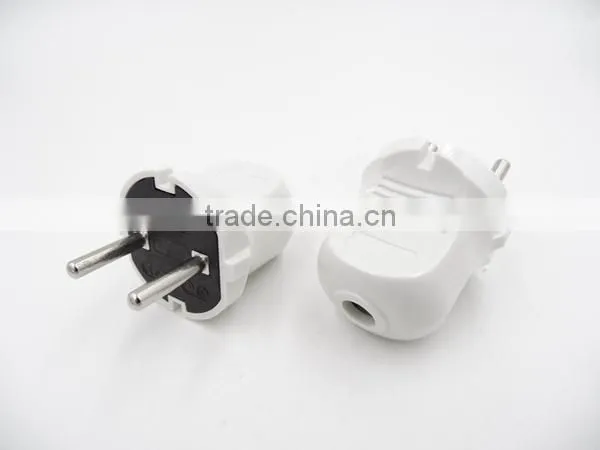 Portable Euro Plug Rewireable Schuko European Heavy Duty Plug Top Connector