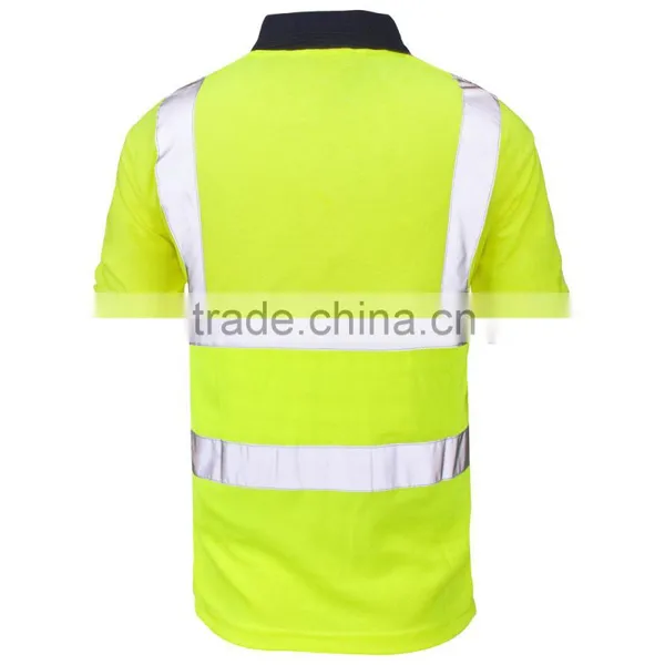 Short Sleeve Hi Vis Splice Shirt With Reflective Tape photo-2