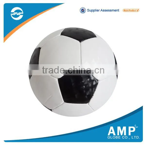 Black and White Rubber Soccer Ball