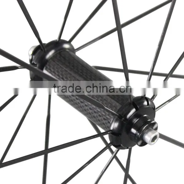 2016 China 700C 50mm Clincher Basalt Brake Surface UD Matt Road Bike Wheels Carbon photo-5