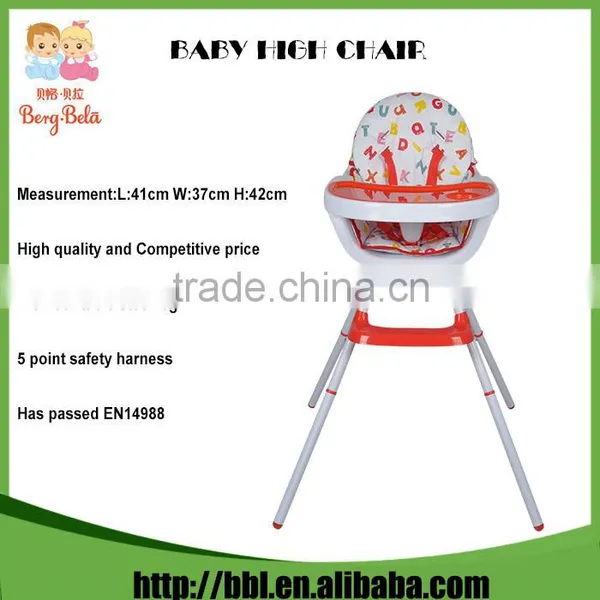 Easy Installation Fashion Mini Type Plastic Colour Customized Baby High Chair Best High Chair For Infant To Toddler photo-2