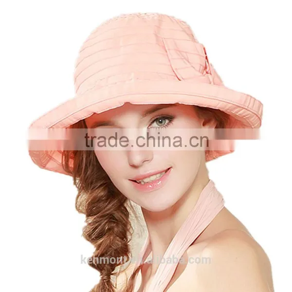 2015 China Wholesale Latest Girl Rolled Brim Sun Shade Straw Hat photo-4
