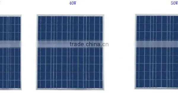 Solar Panels From 30w to 50w