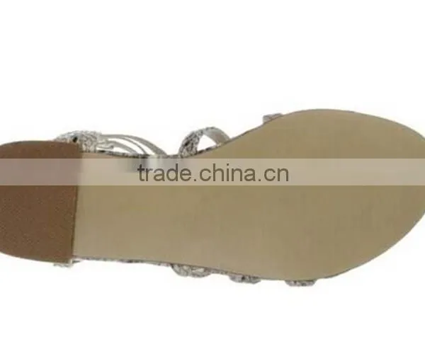 Wholesale Leather Shoes Ankle Sandal Boot Snake Print Cut Out Flat Sandal photo-6