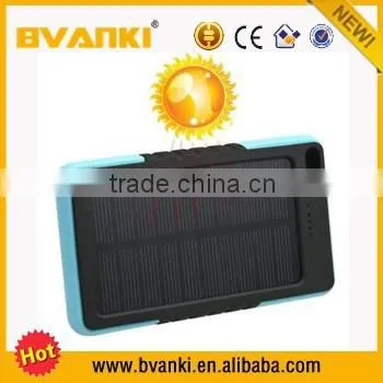 New Products Portable 8000mAh Solar Power Bank External Battery Mobile Charger For IPhone HTC photo-3