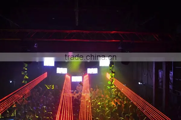 Stage Lighting Pure Diode 8 Heads Red Single Beam Laser Light photo-5