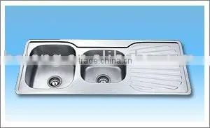 Double Bowl One Drainer Sinks