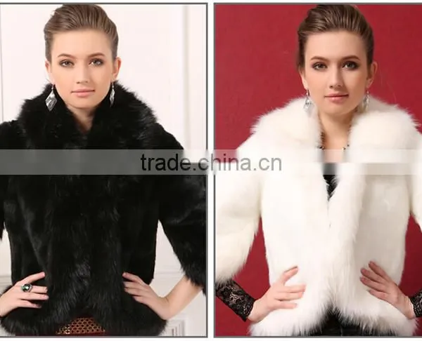 2016 High -end New Fashion Faux Fox Fur Vest photo-3