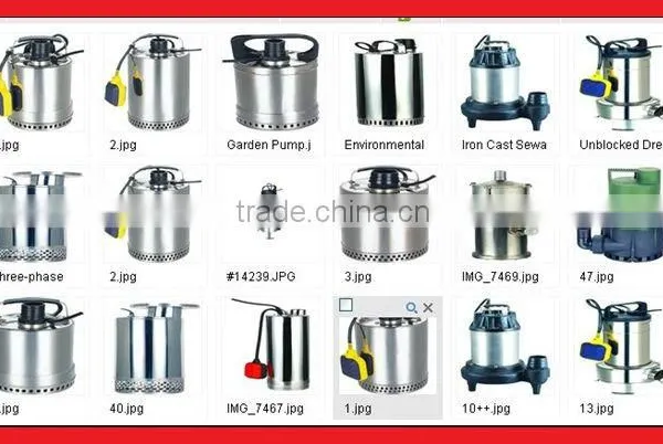 Submerged Pumps and Submersible Motors 4' Peripheral Submersible Pumps