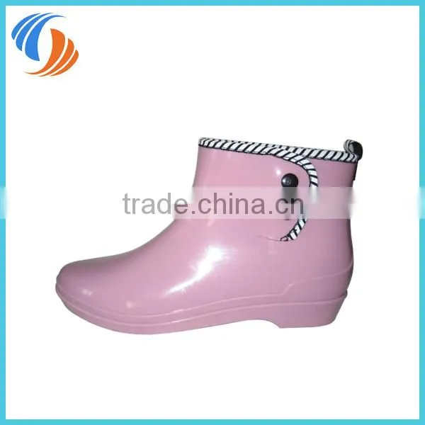 New Women Plain PVC Ankle Wellies photo-2