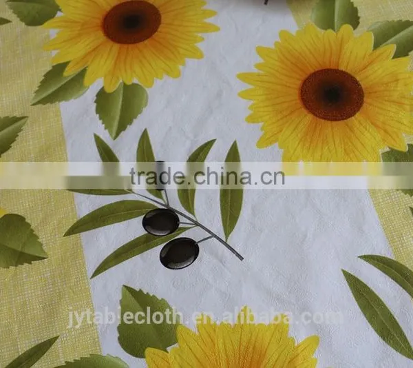 PVC Compound Non-woven Fabric Tablecloth With Lace photo-4