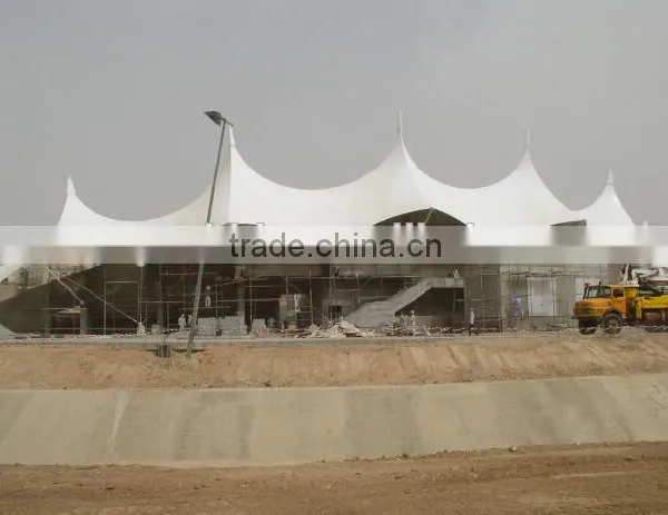 Wind Proof PVC Coated Tensiled Fabric Architecture Canopy for Sheds & Storage By GuangzhouTextile Architecture Company photo-2