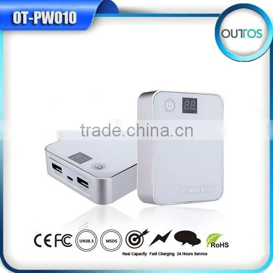 New Design Universal Best 10400mah Mi Power Bank For Smartphones With Battery Display photo-2