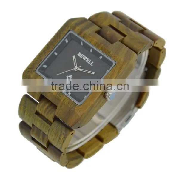 Natural Handsmade Men's Wooden Watch Bamboo Bracelet photo-2
