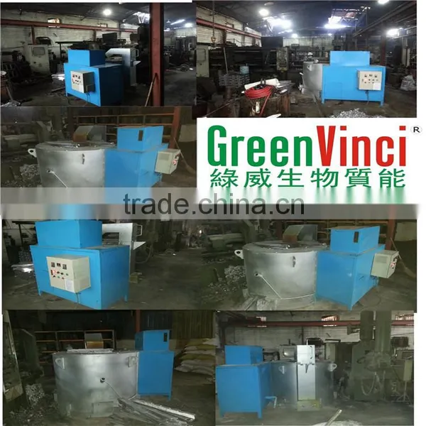 15 kg High Efficiency Biomass Alumium, Gold Melting Furnace for Sale Quality Choice