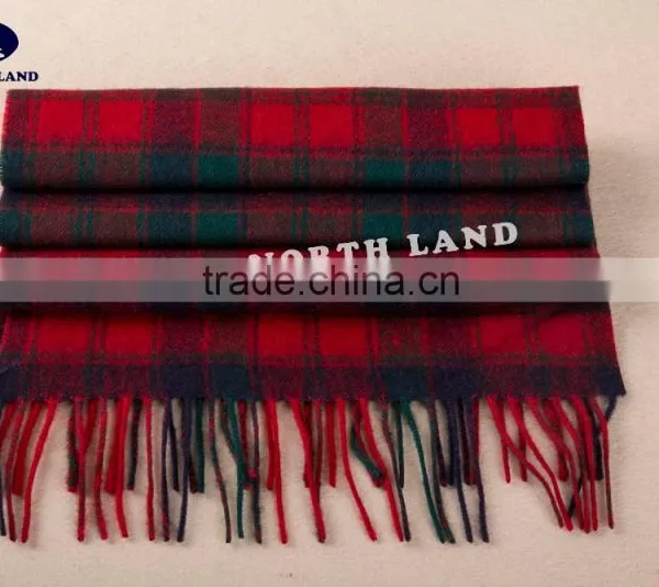 Wool Cashmere Scottish Tartan Classic Scarf WCS14112225 photo-4