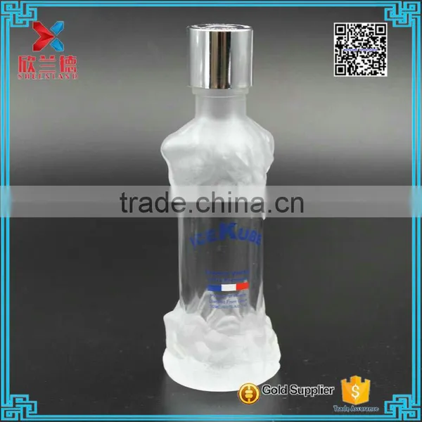 New Design 50ml Fancy Liquor Glass Wine Bottle With Logo Printing photo-6