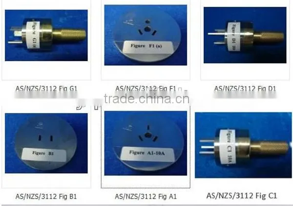 AS/NZS 3112 Australian plug and socket gauge plug adaptor