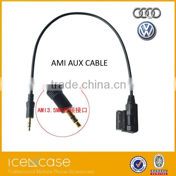 Car Accessories Vehicle Stereo Audio Cable for IPhone for IPod 30Pin Dock to 3.5mm AUX-IN