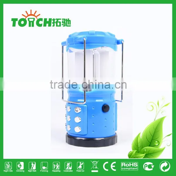 Blue Color Solar Lantern Outdoor Hiking Camping Light Multi Charge LED Lantern Lamp for Car Repairing photo-2