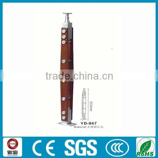Hot Sale Steel Wood Baluster for Glass Railings photo-4