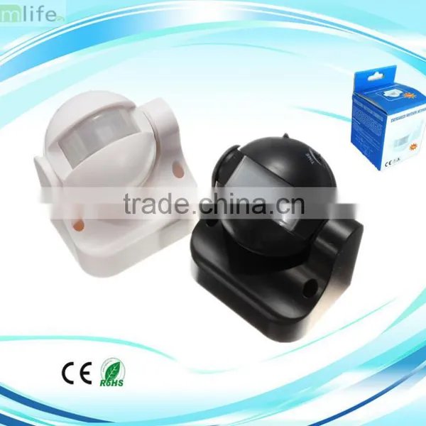Waterproof IP44 180 Degree Infrared Heat PIR Motion Sensor Light Switch