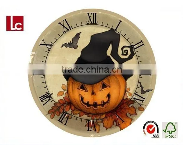 Promotional Customized Paper Dinner Plate for Halloween Party