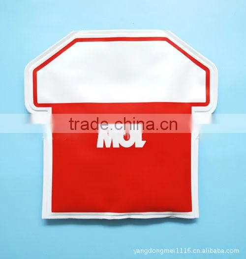 Football Shirt Shape PVC Gel Single Beer Bottle Cooler Sleeve for Sports Gift photo-3