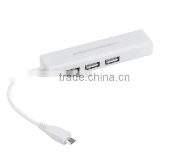 3 Port USB 2.0 Hub 1 Port USB Network Adapter USB to RJ45 Lan Card Ethernet photo-6