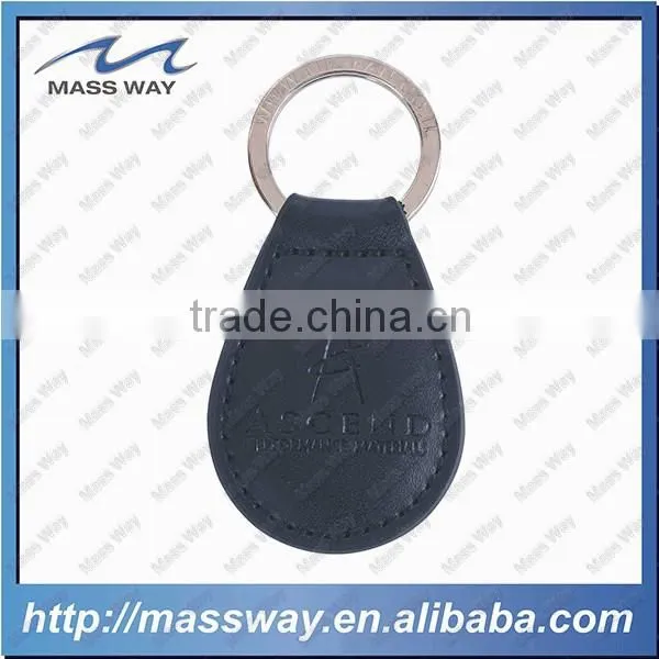 Souvenir Antique Customized Metal Leather Keychain photo-3