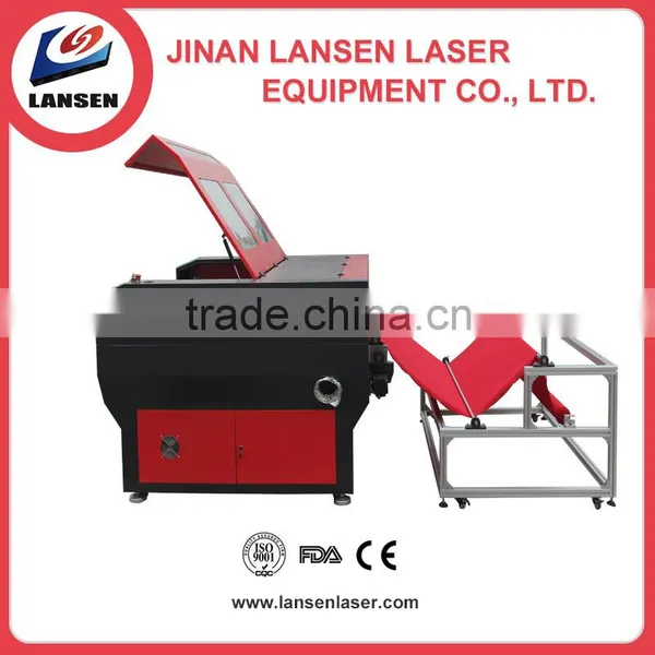 JINAN Hot Sale for Lansen 80W Fabric/leather/textile Laser Engraving Cutting Machine photo-2