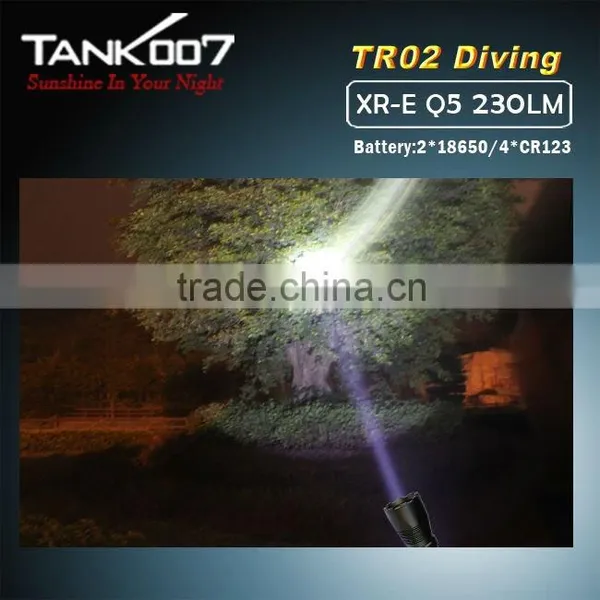 235 Lumen T6061 Aluminum Tactical Police Flashlight LED Torch TR02 photo-6