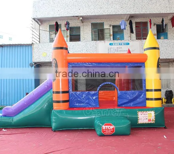Crayon Bouncer Inflatable Commercial Inflatable Jumping Bouncer Castle for Sale photo-2