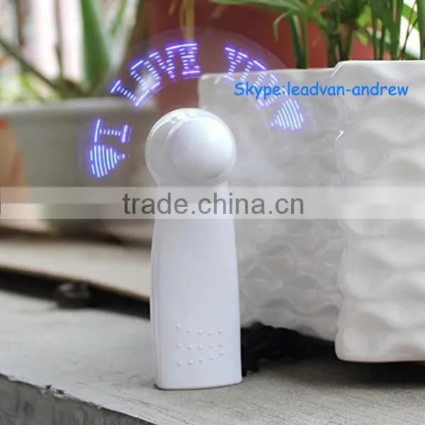 2015 Best Seller Promotion Gift Colorful Flashing LED Message Fan photo-5