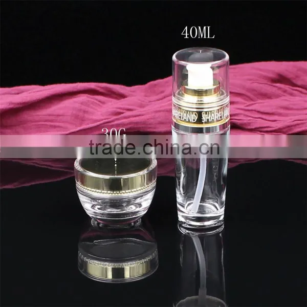 Luxury 120ml Glass Bottle for Cosmetic Packaging V-shape Pump Cosmetic Bottles photo-3