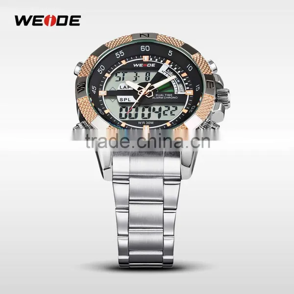 WH1104-7 WEIDE Smart Watch 2014 Design For Men Stainless Steel Watch Big Dial Mans Watch photo-4