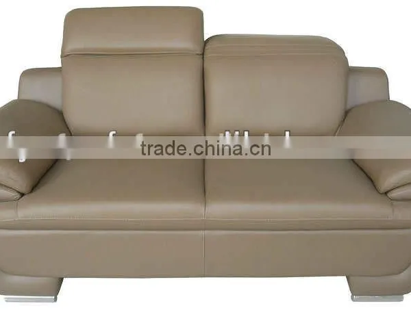 Oriental Brown Leather Sectional Sofa for Sale photo-5