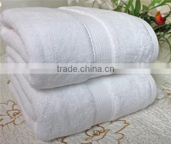 Egyptian Cotton Customized Embroidery Logo White Luxury Hotel Bath Towels Quality Choice photo-6