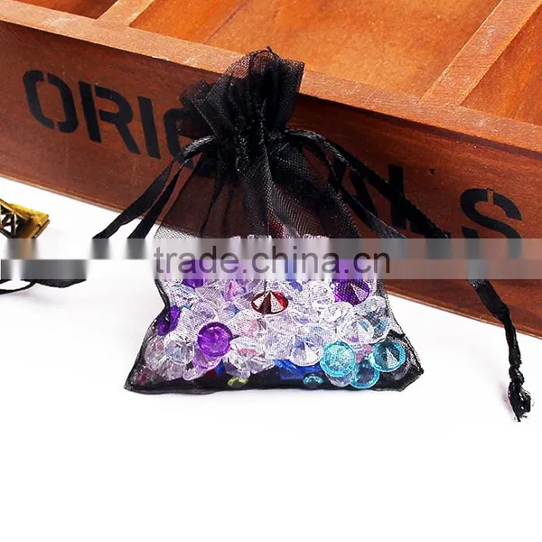 7x9cm Wholesale Drawable Red Small Organza Bags Favor Christmas Gift Wedding Organza Bag photo-4