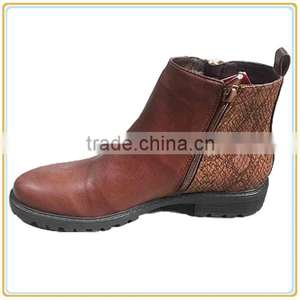 New Ladies Chuncky Boots Women New Flat Low Heel Boots photo-2