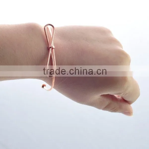 High Quality Environmental Copper Cuff Bangle&Bracelet Multicolour Bowknot Bracelet photo-4