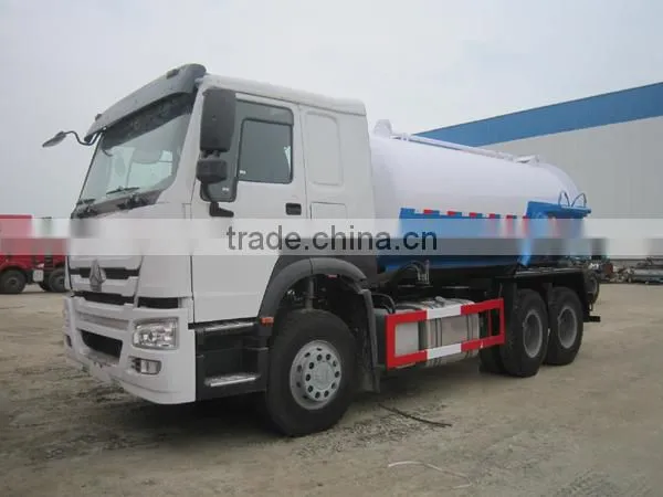 SINOTRUK HOWO 4x2 10000L Vacuum Sewage Suction Truck With Vacuum Pump WD615.92 266hp Quality Choice