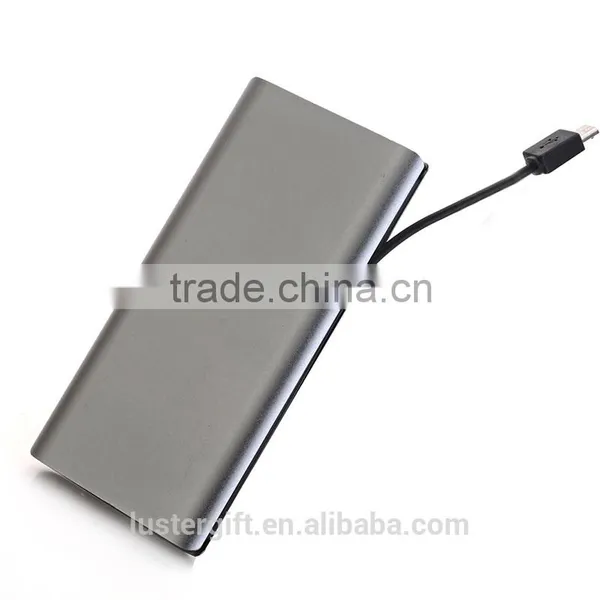 2016 New Metal Ultrathin Power Bank Wallet Sized Credit Card Portable External Battery Pack photo-4