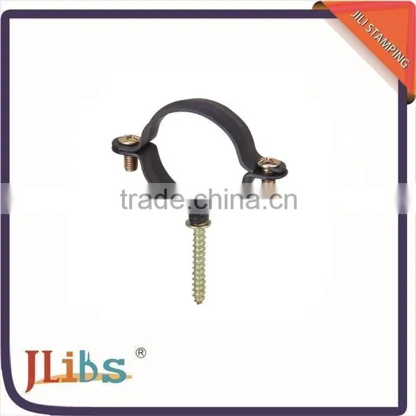 Carbon Steel M6 Pipe Fitting With Rubber/galvanized Steel Pipe Fitting,single Clamps One Side Close photo-6