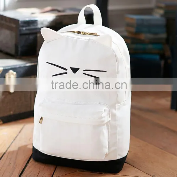 Beautiful Girl Cat Shape Backpack Teenage photo-3