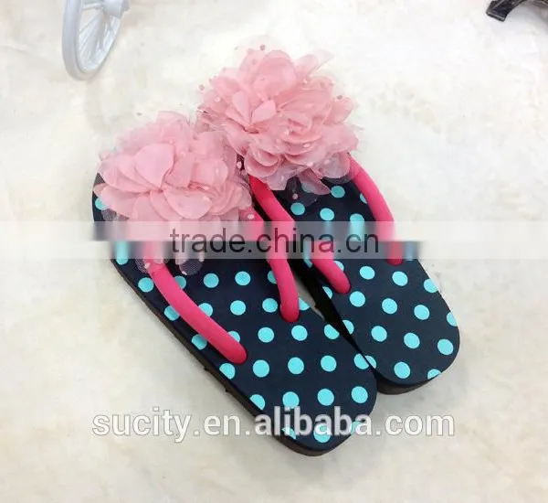 2014 Hot Sale Fashion Ladies Sexy Beach Slipper Flip Flops With Flower photo-6