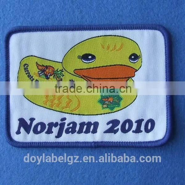 China Wholesale Nice Quality Low MOQ Customized Woven Patch for Clothing photo-5